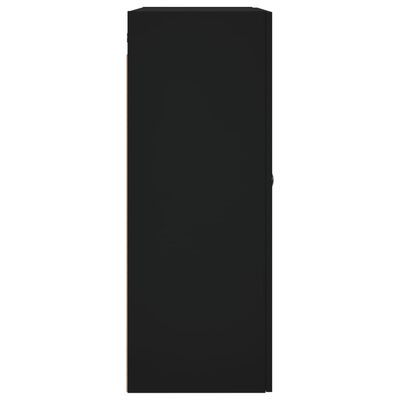 vidaXL sienas skapītis, melns, 69,5x34x90 cm
