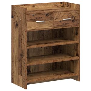 vidaXL Apavu skapis Vecs koks 73,5 x 36 x 92 cm Inženierijas koks