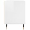 vidaXL naktsskapī&scaron;i, 2 gab. spīdīgi balti 40x35x50cm inženierijas koks