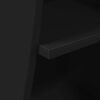 vidaXL Stūra skapītis Melna 32x32x102cm Inženierijas koks