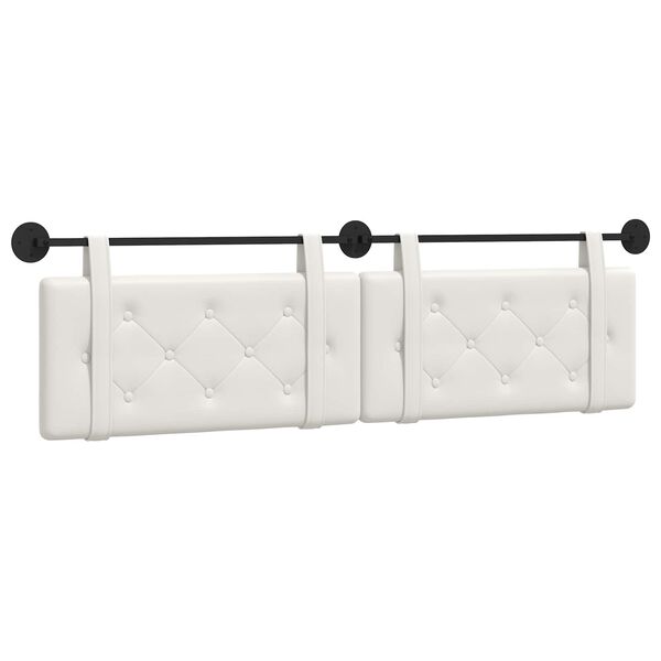 vidaXL Karājo&scaron;s galvgalis Balts 190 x 55 x 5 cm Mākslīgā āda