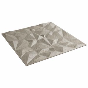vidaXL Sienas paneļi 12 gab. 50 x 50 cm Amatista Betons XPS Putu