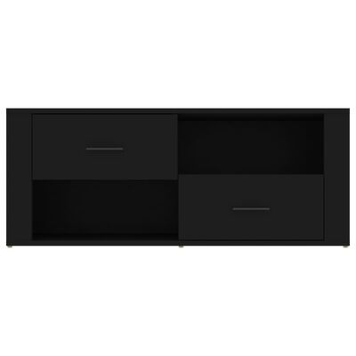 vidaXL TV skapītis, melns, 100x35x40 cm, inženierijas koks