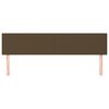 vidaXL gultas galvgaļi, 2 gab., 90x5x78/88 cm, tum&scaron;i brūns audums