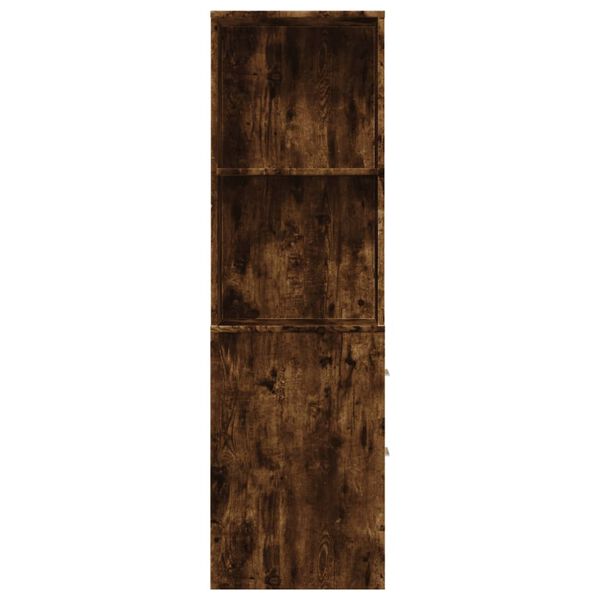 vidaXL &scaron;aurs vannasistabas skapis ar riteņiem, ozolkoka krāsa