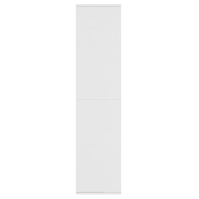 vidaXL grāmatu plaukts, 66x30x130 cm, balts, skaidu plāksne