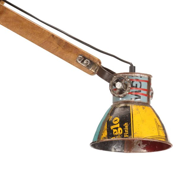 vidaXL sienas lampa, industriāls stils, krāsaina, apaļa, E27