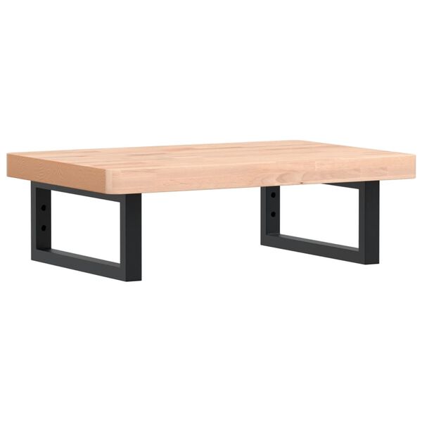 vidaXL izlietnes plaukts, stiprināms pie sienas, tērauds, dižskābardis