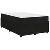vidaXL Gultas rāmis ar matraci Melna 120 x 200 cm audums