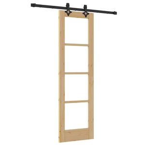 vidaXL Slīdo&scaron;ās durvis Dabiska 61 x 198,5 cm