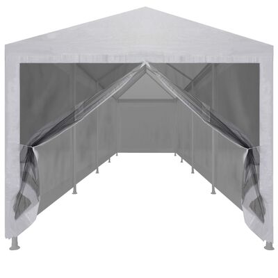 vidaXL svinību telts ar 10 sieta sienām, 12x3 m