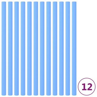 vidaXL batuta stieņu putu apvalki, 12 gab., 92,5 cm, zili