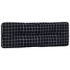 vidaXL pale&scaron;u dīvāna matrači, 3 gab., audums ar melnu četrstūru rakstu