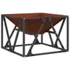 vidaXL Uguns bedre Brūna 50 x 50 x 35 cm Novecināts tērauds