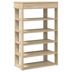 vidaXL apavu plaukts Sonoma ozols 60x30x98 cm Engineered Wood