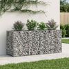 vidaXL Gabions pacelta gulta Sudraba 170 x 50 x 80 cm Cinkots tērauds