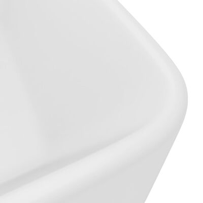 vidaXL izlietne, 41x30x12 cm, matēta balta keramika