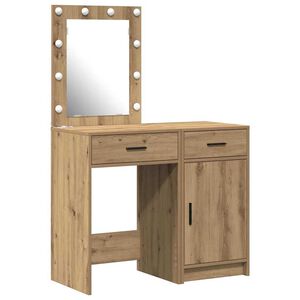 vidaXL Dressing galds 2 gab. Brūna 50 x 41 x 135 cm Inženierijas koks