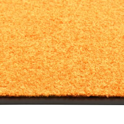 vidaXL durvju paklājs, mazgājams, oranžs, 60x180 cm