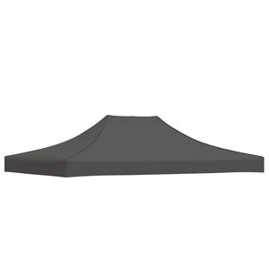 vidaXL dārza nojumes jumts, 4x3 m, antracītpelēks, 270 g/m&sup2;