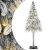 vidaXL Ziemassvētku eglīte su 300 LED Balts 210 cm PE un tērauds