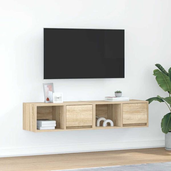 vidaXL TV skapīši, 2 gab., 60x31x25,5 cm, inženierijas koks