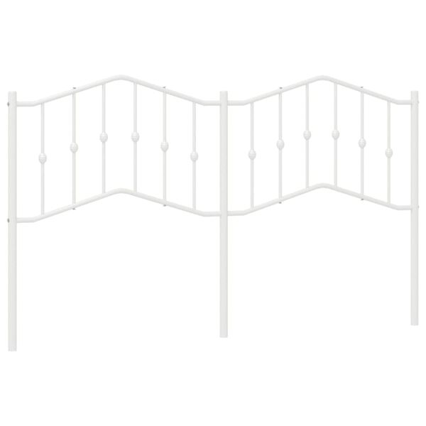 vidaXL gultas galvgalis, balts, 160 cm