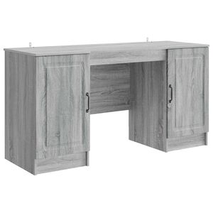 vidaXL Galds Pelēks Sonoma ozols 142,5 x 50 x 75 cm Inženierijas koks