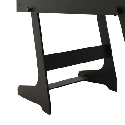 vidaXL futbola galds, salokāms, 121x61x80 cm, melns