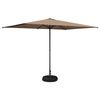 vidaXL Dārza parasols 200 x 300 cm Poliesters Taisnstūra Pelēkbrūna