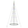 vidaXL LED Ziemassvētku koks Daudzkrāsains 400 cm Metāla
