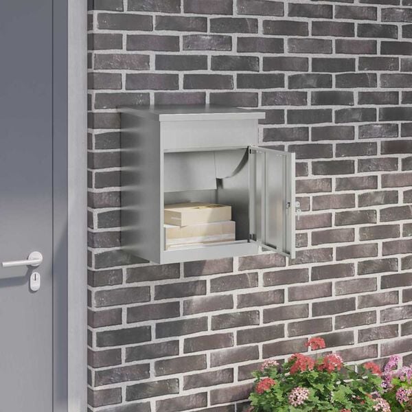 vidaXL Paku nodo&scaron;anas kaste Melna 47.5 x 38 x 59 cm Cinkots tērauds