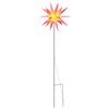 vidaXL Ziemassvētku lampa ar LED un mietiņu, salokāma, sarkana, 57 cm
