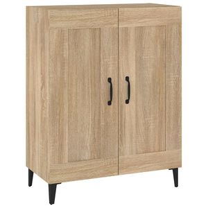 vidaXL kumode, ozolkoka krāsa, 69,5x34x90 cm, inženierijas koks