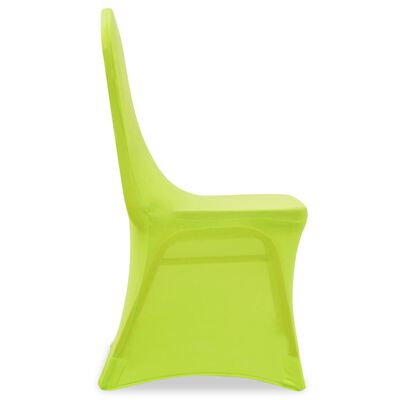 vidaXL krēslu pārvalki, 6 gab., zaļi, elastīgi