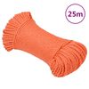 vidaXL darba virve, oranža, 6 mm, 25 m, polipropilēns