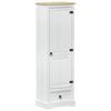 vidaXL Skapji Balts 55 x 38 x 170 cm Ciets priedes koks