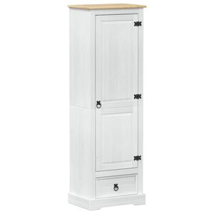 vidaXL Skapji Balts 55 x 38 x 170 cm Ciets priedes koks