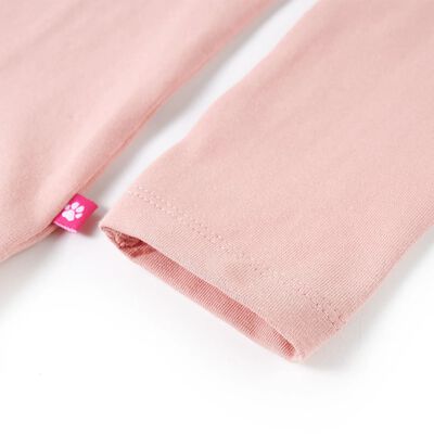 Bērnu krekls ar garām piedurknēm, gaiši rozā, 92