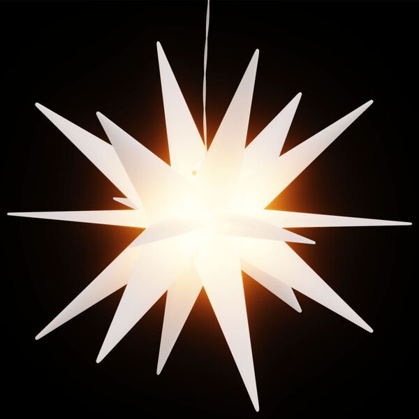 vidaXL Ziemassvētku lampa ar LED, salokāma, balta, 43 cm