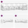 vidaXL Āra dīvānu komplekts ar spilvenu 5 pcs Dabīgs un gai&scaron;i pelēks