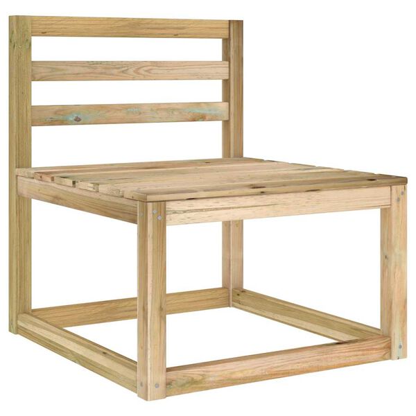 vidaXL 2-daļīgs dārza atpūtas mēbeļu komplekts, zaļi impregnēta priede