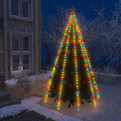 vidaXL Ziemassvētku lampiņas, 400 LED, 400 cm, krāsainas