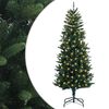 vidaXL Mākslīgā Saliekamā Ziemassvētku Egle 120 cm 150 LED Silti balts