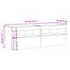vidaXL TV plaukti ar LED lampiņām, 2 gab., 60x30x40 cm, koka krāsa