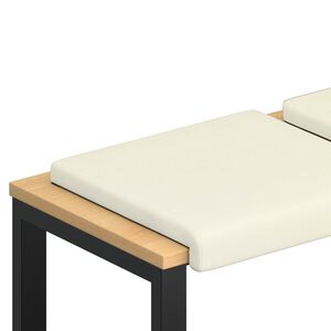 vidaXL Solspilvens 4 gab. kordurojs Krēmkrāsa Dziļums 35 cm