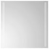 vidaXL LED vannas spogulis Caurspīdīgs 50 x 50 cm rūdīts stikls