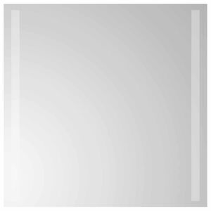 vidaXL LED vannas spogulis Caurspīdīgs 50 x 50 cm rūdīts stikls