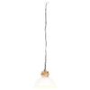 vidaXL griestu lampa, industriāls dizains, apaļa, balta, 32 cm, E27