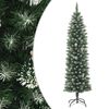 vidaXL mākslīgā Ziemassvētku egle ar statīvu, &scaron;aura, 120 cm, PVC